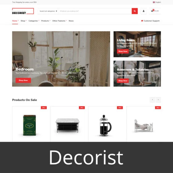 Σχέδιο E-Shop: Decorist