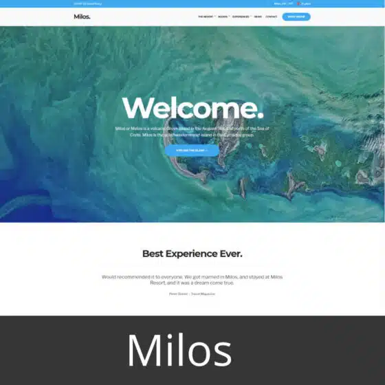 Milos Hotel Theme